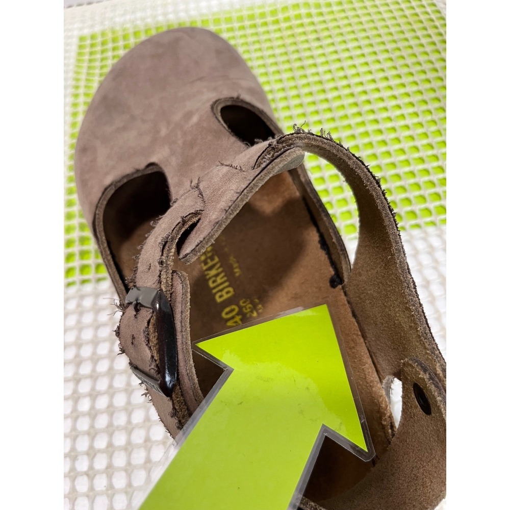 Birkenstock Suede Bonn Clogs Shoes Size 40 L9 M7 Fair Condition Stain, Glued - Picture 13 of 14